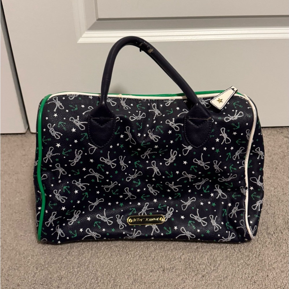 Betsy Johnson sailor/anchor hand bag